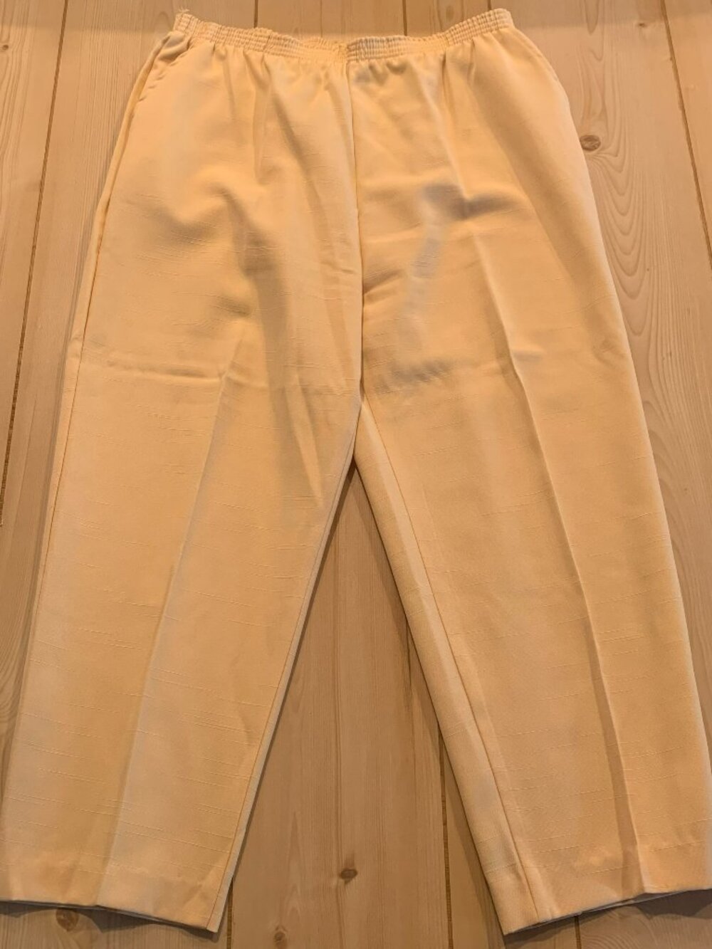 Vintage 80s Cricket Lane Limited Editions Retro Yellow Elastic Pants Women's 18
